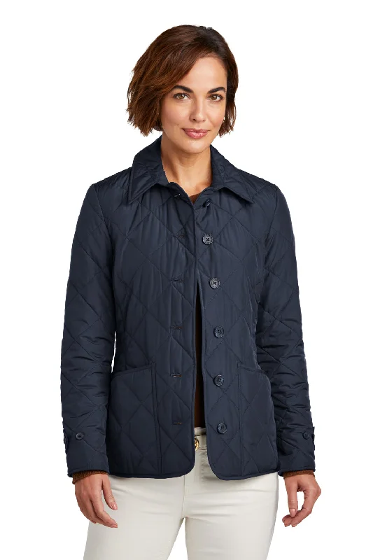 Price Reduction Brooks Brothers Womens Water Resistant Quilted Full Zip Jacket - Night Navy Blue Price Reduction Brooks Brothers Womens Water Resistant Quilted Full Zip Jacket - Night Navy Blue