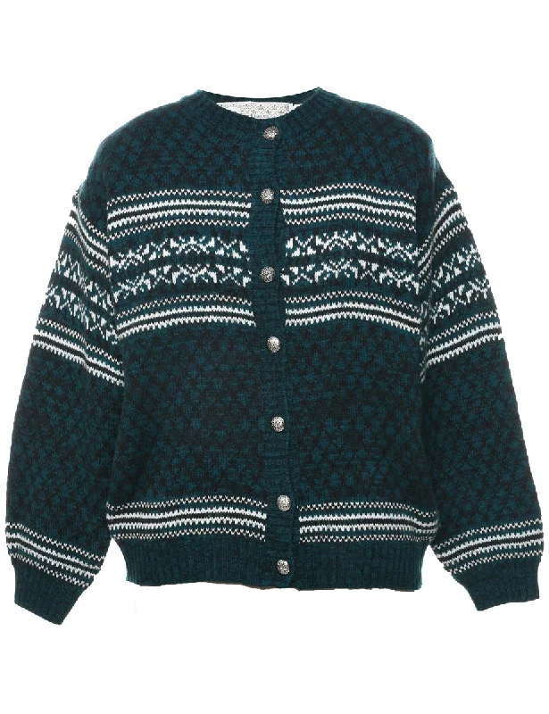 Super Sale Nordic Dark Green Cardigan - S