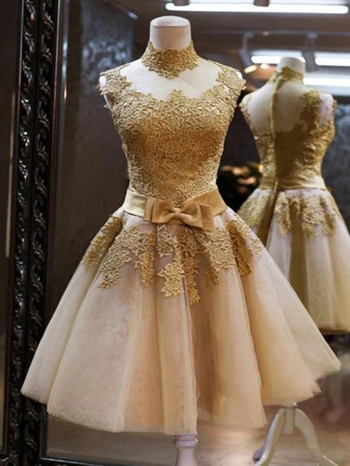 Great Deals High Neck Short Lace Prom Dresses, Short Graduation Dresses, Homecoming Dresses Great Deals High Neck Short Lace Prom Dresses, Short Graduation Dresses, Homecoming Dresses