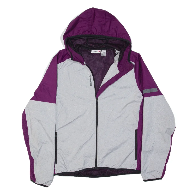 Buy More, Save More REEBOK Rain Jacket Purple Womens L