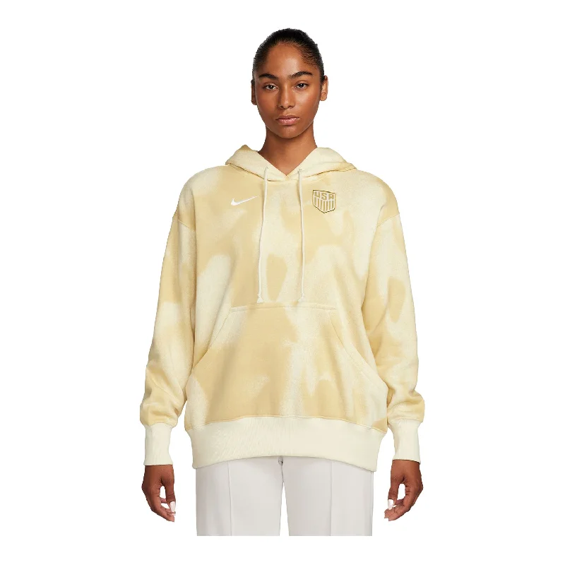 Bargain Blast Women's Nike USA Fleece Yellow Hoodie