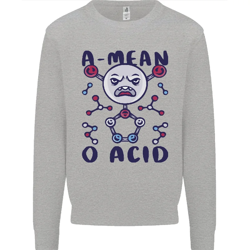 Epic Deals A Mean O Acid Funny Angry Biology Mens Sweatshirt Jumper