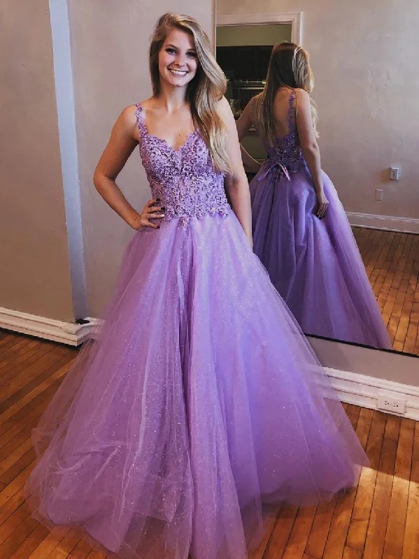 Huge Savings Shiny V Neck Open Back Lavender Lace Long Prom Dresses, Open Back Lavender Lace Formal Dresses, Lace Lavender Evening Dresses Huge Savings Shiny V Neck Open Back Lavender Lace Long Prom Dresses, Open Back Lavender Lace Formal Dresses, Lace Lavender Evening Dresses