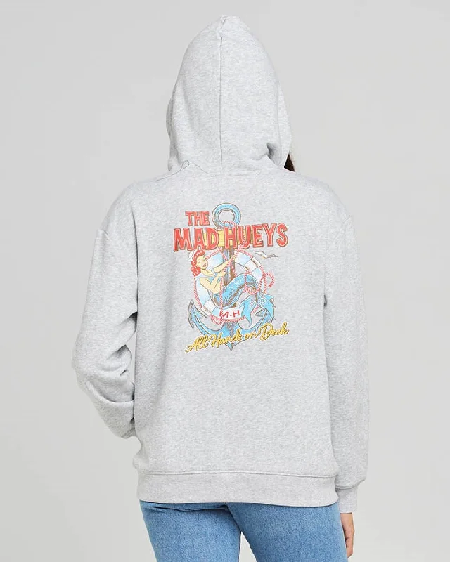 Can't Miss The Mad Hueys All Hands On Deck Womens Pullover
