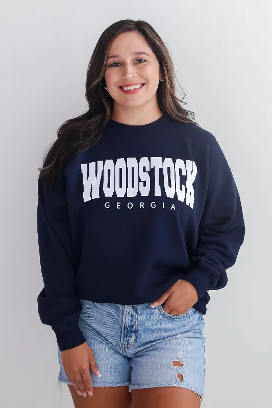 Seasonal Clearance Navy Woodstock Georgia Sweatshirt