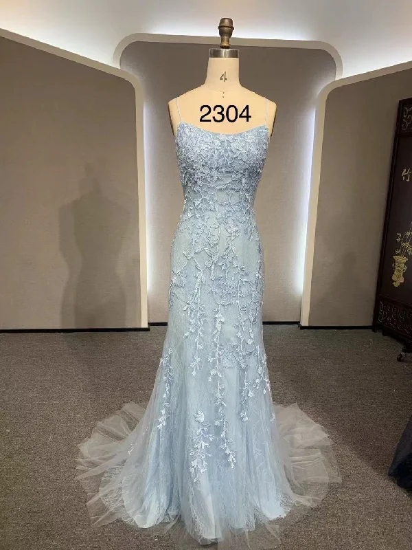 form-fitting dressform-fitting dressWholesale Blue Lace Mermaid Dresses-2304