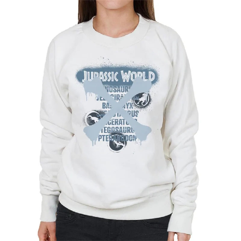 chic fitness hoodieJurassic World Types Of Dinosaurs Women's Sweatshirt