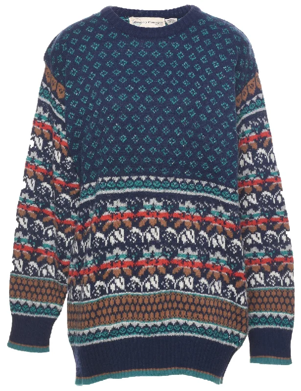 Price Fest Nordic Navy Jumper - M