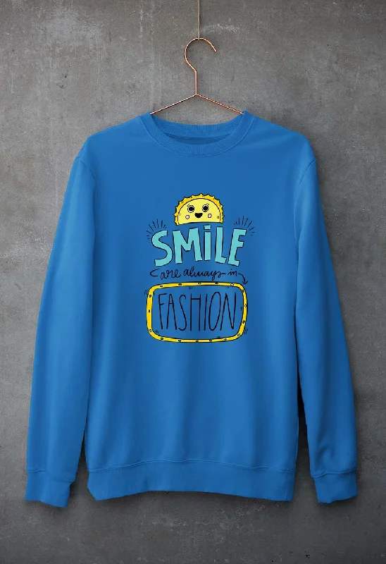 Savings Galore Smile are Always in Fashion Unisex Sweatshirt for Men/Women