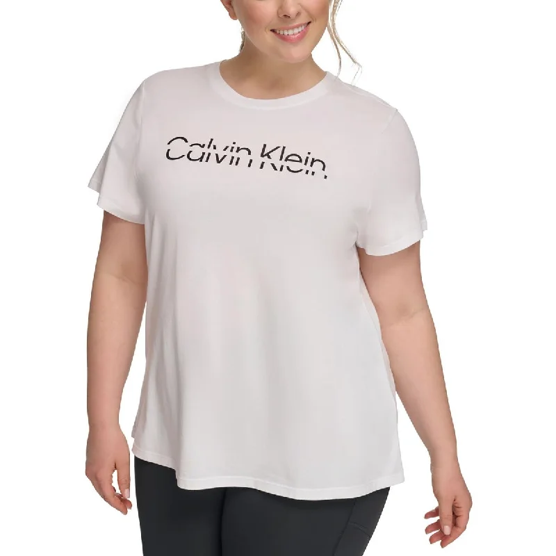 Bargain Prices Calvin Klein Performance Womens Plus Fitness Activewear Pullover Top