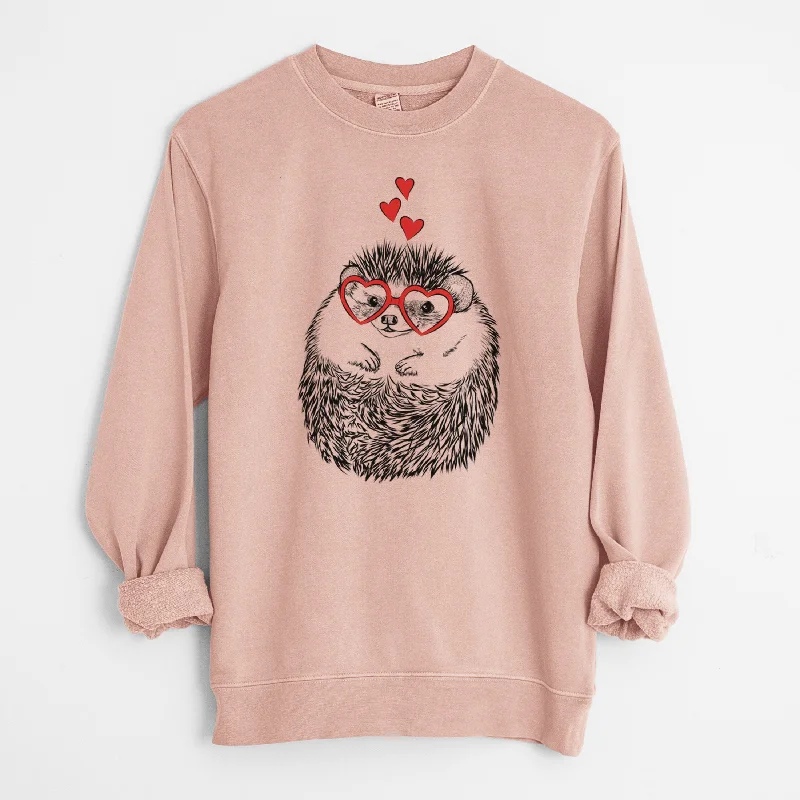Quick Sale Valentine Sid the Hedgehog - Unisex Pigment Dyed Crew Sweatshirt