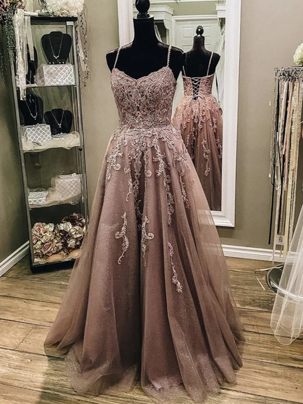 Holiday Sale A Line V Neck Champagne Lace Long Prom Dresses, Champagne Lace Formal Evening Dresses Holiday Sale A Line V Neck Champagne Lace Long Prom Dresses, Champagne Lace Formal Evening Dresses