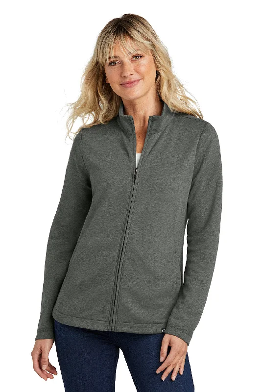 Sale Event TravisMathew Womens Coveside Wrinkle Resistant Full Zip Jacket - Heather Dark Grey - New Sale Event TravisMathew Womens Coveside Wrinkle Resistant Full Zip Jacket - Heather Dark Grey - New