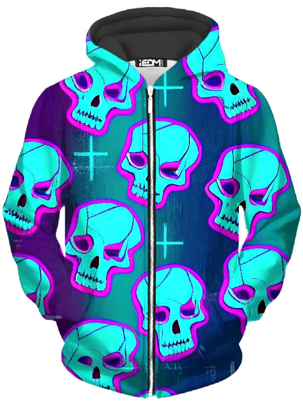 fleece-lined hoodieNeon Fright Unisex Zip-Up Hoodie