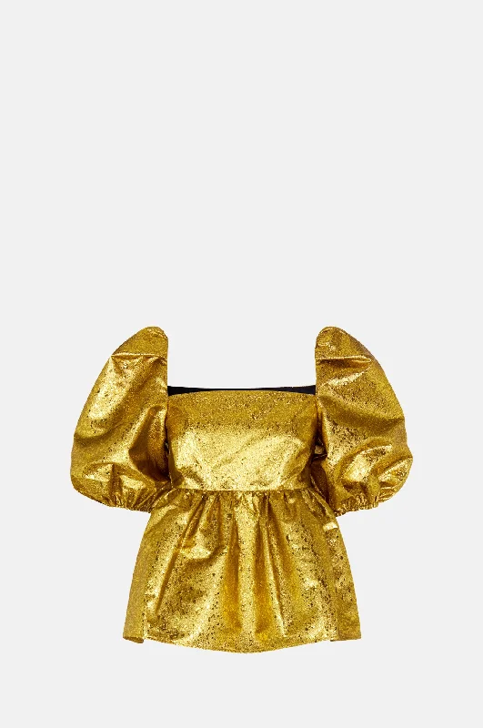 oversized gym sweatshirtKinsley Top Luminescent Gold