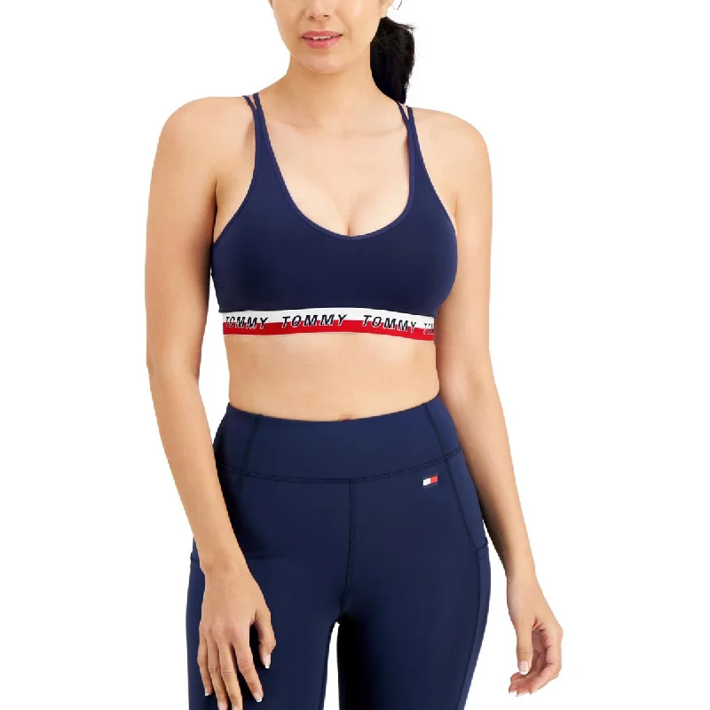 Bargain Bin Tommy Hilfiger Sport Womens Logo Fitness Sports Bra