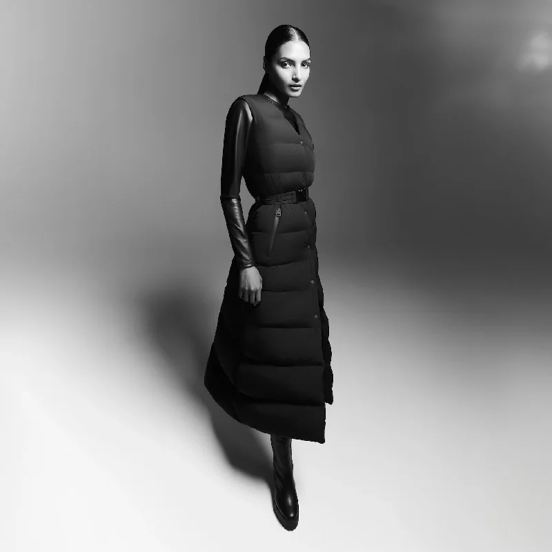Final Markdown MISTY-CITY Sleeveless light down coat Black