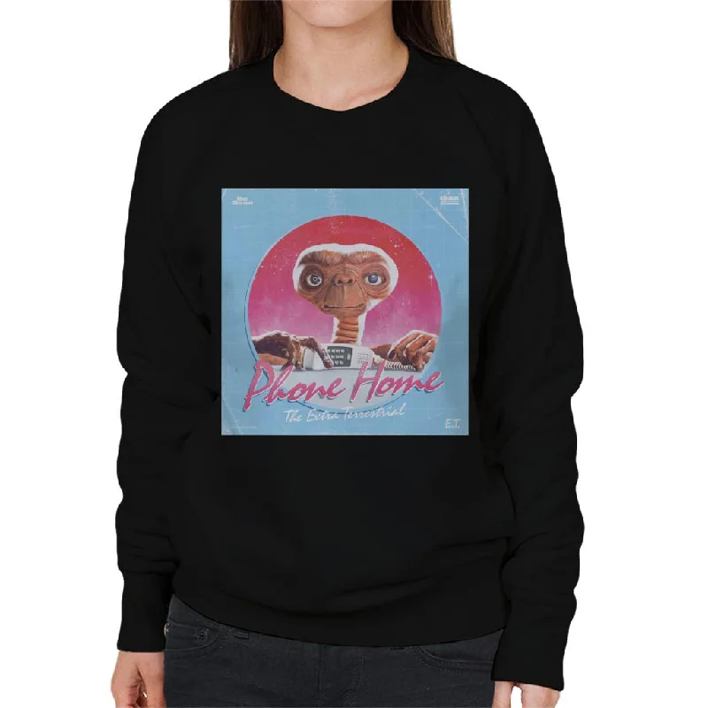 stylish training hoodieE.T. Phone Home Galactic Background Women's Sweatshirt