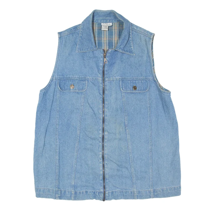Early Access ZERO TO NINE Denim Gilet Blue Womens L