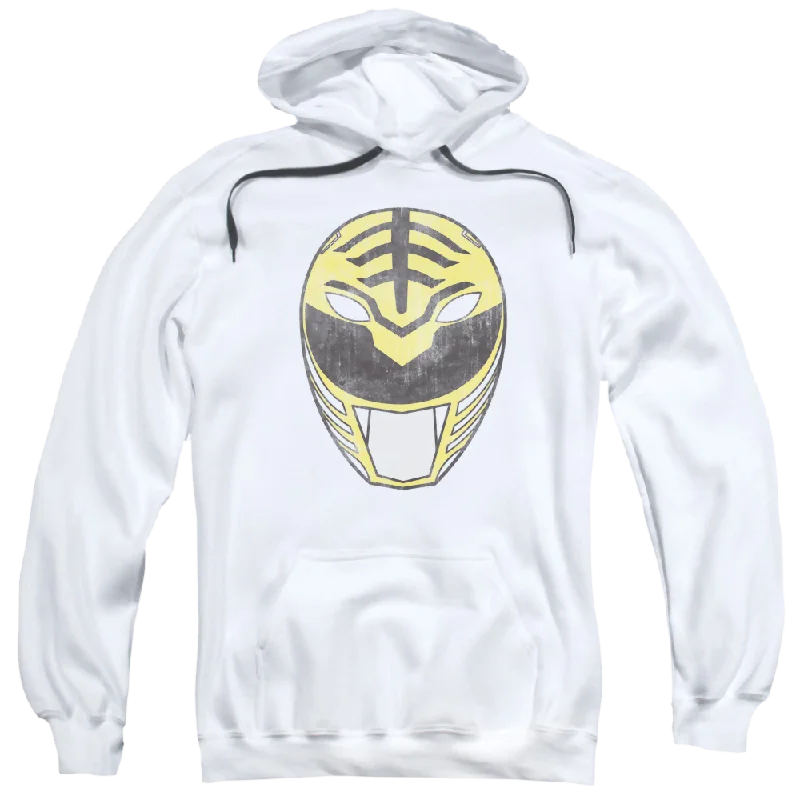 minimalist hoodieMighty Morphin Power Rangers White Ranger Mask - Pullover Hoodie