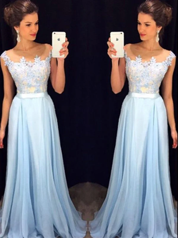 Unmissable Offer Custom Made A Line Round Neck Light Blue Lace Prom Dress, Long Lace Formal Dress Unmissable Offer Custom Made A Line Round Neck Light Blue Lace Prom Dress, Long Lace Formal Dress
