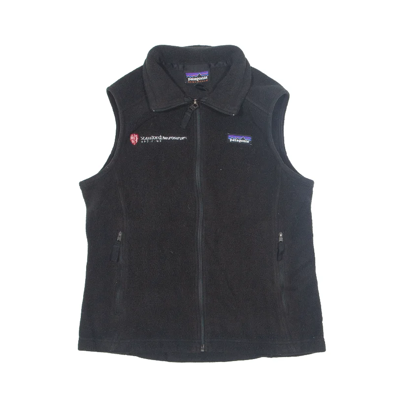 Time-Limited Offer PATAGONIA Synchilla Fleece Gilet Black Womens S