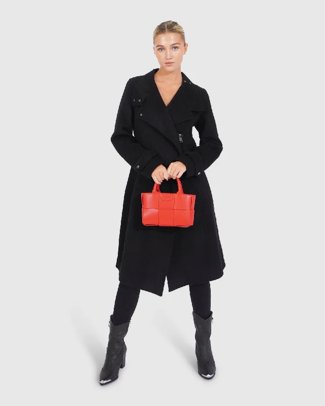 Early Access Envy Me Zipped Coat - Black