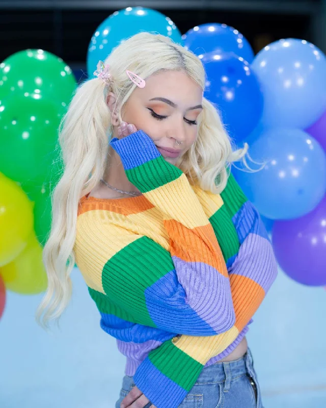 Take Advantage Dream Big Rainbow Sweater