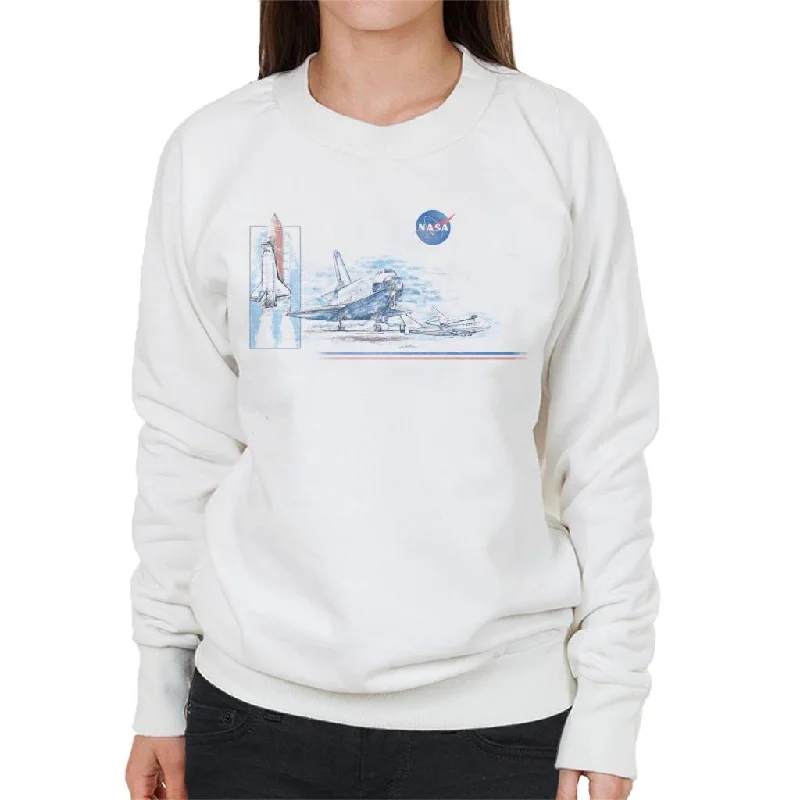 Super Deal NASA Liftoff From Space Centre Women's Sweatshirt