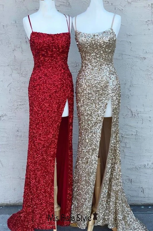 draped dressdraped dressSquare Neckline Burgundy Sequins Tight Prom Dress