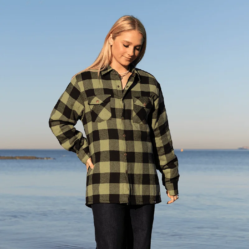 Markdown Madness Green Soft Padded Flannel Jacket