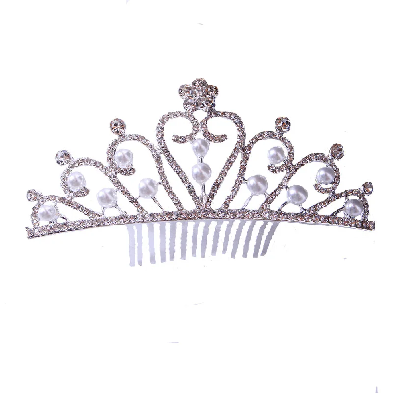 t-shirt dresst-shirt dressBride's hair tiara Bride's little tiara with comb rhinestone pearl tiara 651428713487