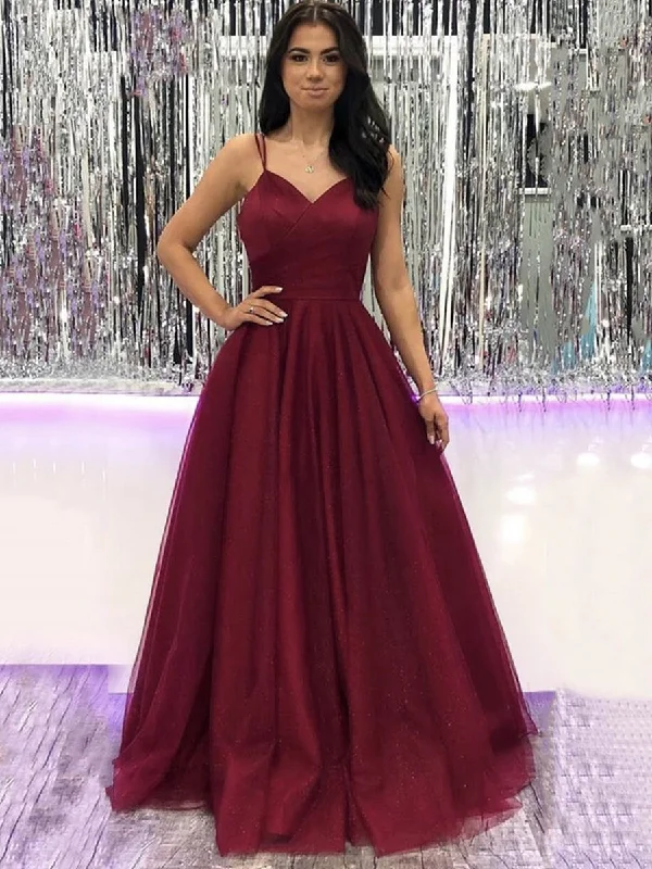 Season Finale Sale V Neck Burgundy Tulle Long Prom Dresses, Long Wine Red Tulle Formal Evening Dresses Season Finale Sale V Neck Burgundy Tulle Long Prom Dresses, Long Wine Red Tulle Formal Evening Dresses