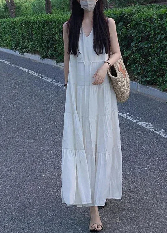 elegant evening dresselegant evening dressElegant Beige V Neck Patchwork Vacation Solid Chiffon Long Dresses Summer