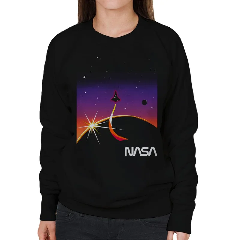 Act Now NASA Galactic Take Off Women's Sweatshirt