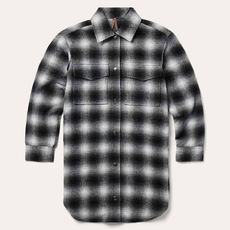 Don’t Miss Out Ombre Oversized Shirt Jacket