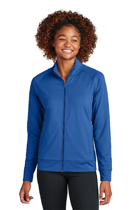 Last Chance Sport-Tek Womens Sport-Wick Moisture Wicking Full Zip Cadet Jacket - True Royal Blue - New