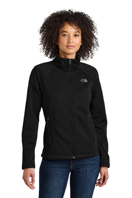 Now or Never The North Face Womens Ridgewall Wind & Water Resistant Soft Shell Full Zip Jacket - Black - New Now or Never The North Face Womens Ridgewall Wind & Water Resistant Soft Shell Full Zip Jacket - Black - New