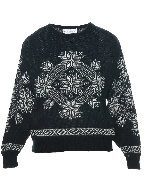 Act Fast Nordic Black Jumper - L