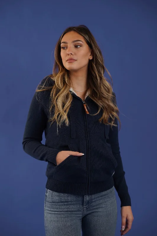 Discount Days Luna Navy Zip Hoodie