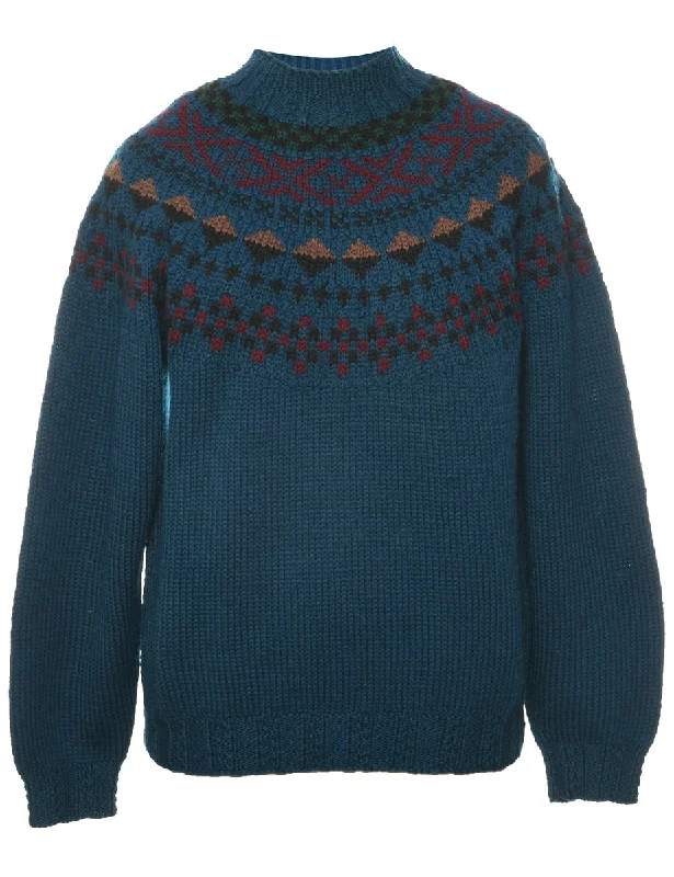 New Markdowns Wool Nordic Jumper - S