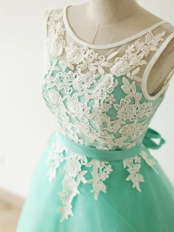 Today's Special Custom Made A Line Round Neck Short Lace Prom Dresses, Bridesmaid Dresses, Homecoming Dresses Today's Special Custom Made A Line Round Neck Short Lace Prom Dresses, Bridesmaid Dresses, Homecoming Dresses