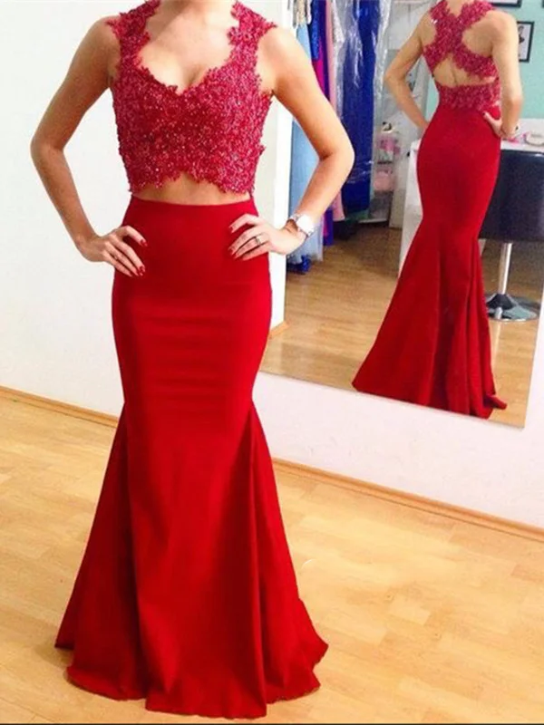 Best Bargains Custom Made Red Sleeveless Mermaid Lace Prom Dress with Cross Back, Red Mermaid Formal Dress, Party Dress Best Bargains Custom Made Red Sleeveless Mermaid Lace Prom Dress with Cross Back, Red Mermaid Formal Dress, Party Dress