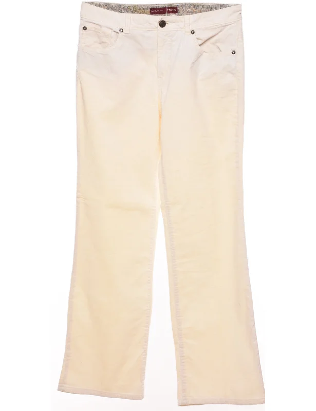 Deal Explosion Izod Off-White Corduroy Trousers - W32 L31