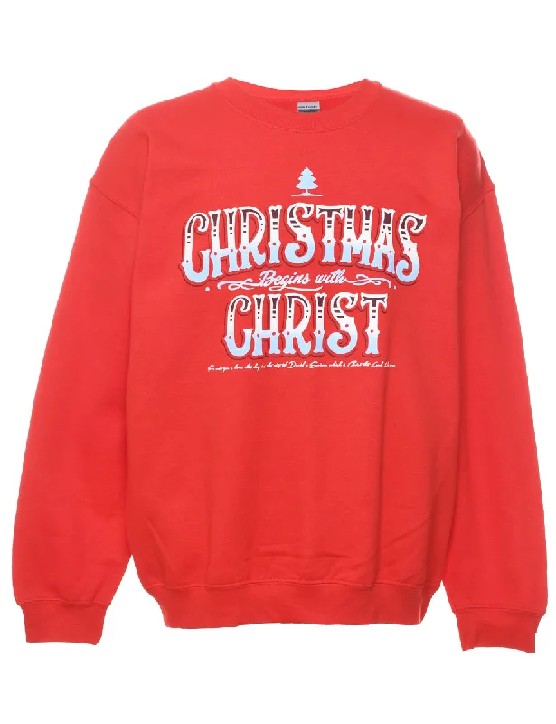 The Best Prices Red Christmas Sweatshirt - L