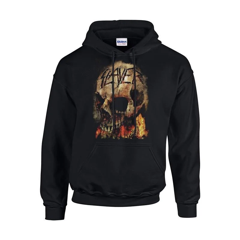 Buy More, Save More Slayer - Fire Skull - Black Hooded Sweatshirt