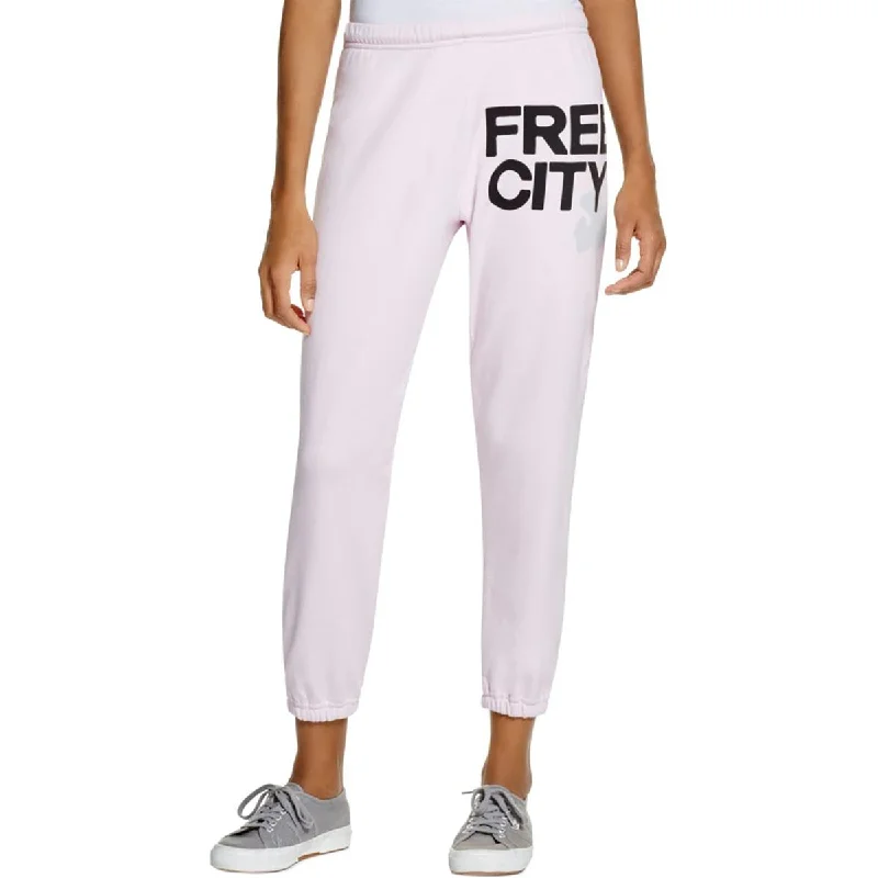 Last Chance Free City Womens Featherweight Graphic Sweatpants