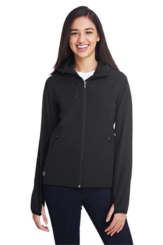 Early Access Dri Duck Womens Ascent Wind & Water Resistant Soft Shell Full Zip Hooded Jacket - Black Early Access Dri Duck Womens Ascent Wind & Water Resistant Soft Shell Full Zip Hooded Jacket - Black