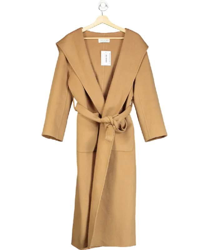 Daily Deals JANE & TASH Beige Belted Coat With Hood UK S