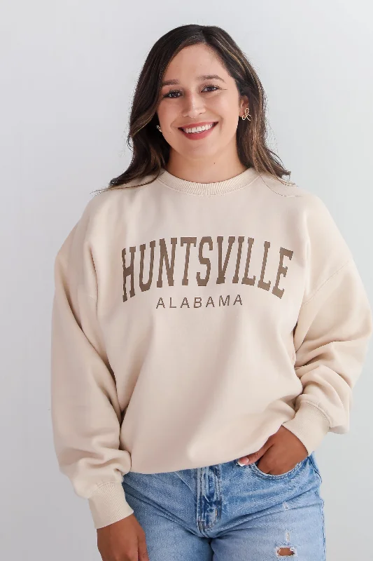 Online Exclusive Ivory Huntsville Alabama Sweatshirt